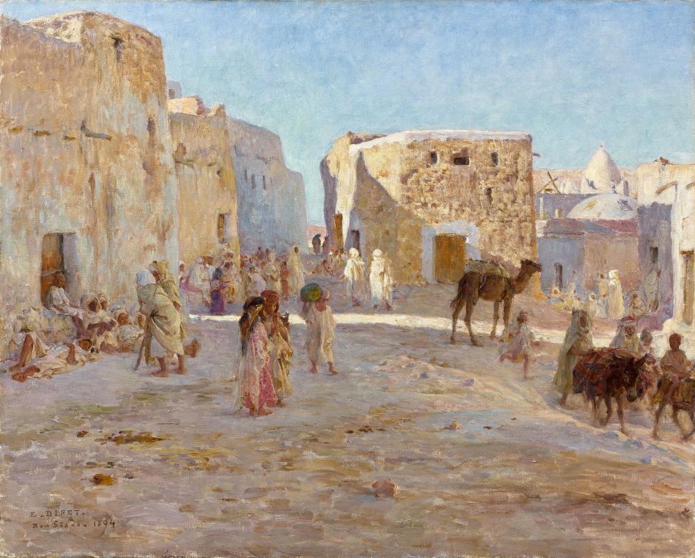 Una piazza a Bou - Saâda, 1894